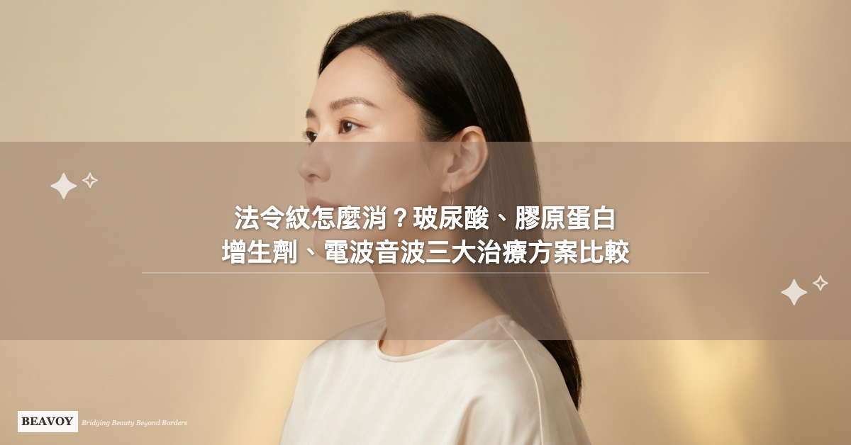 法令紋怎麼消?玻尿酸、膠原蛋白增生劑、電波音波三大治療方案完整比較